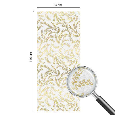 Película de vidro vitral autocolante Padrão de planta