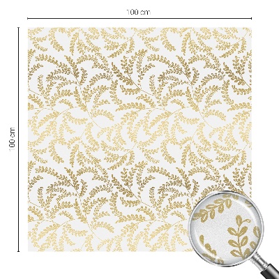 Película de vidro vitral autocolante Padrão de planta