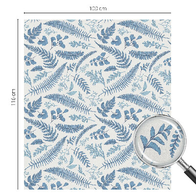 Vinil para vidro privacidade padrão vitral Padrão botânico