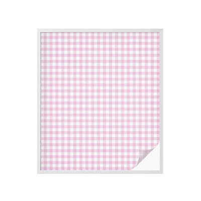 Película de privacidade para janela efeito vitral xadrez pastel