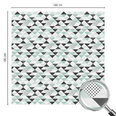 Vinil para vidro privacidade padrão vitral Padrões triangulares