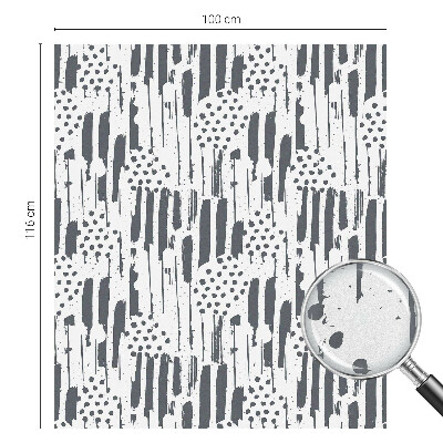 Película decorativa para janela privacidade Listras e bolinhas