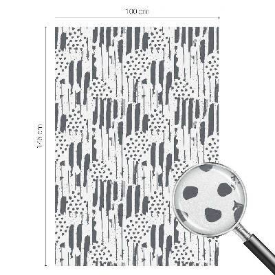 Película decorativa para janela privacidade Listras e bolinhas