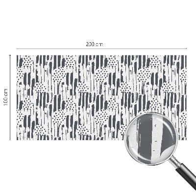 Película decorativa para janela privacidade Listras e bolinhas