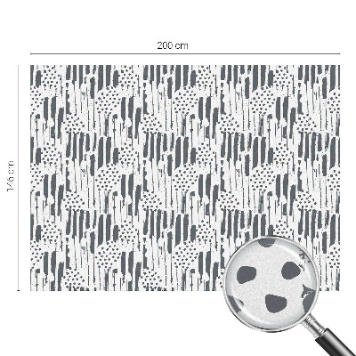 Película decorativa para janela privacidade Listras e bolinhas