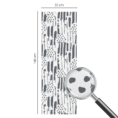 Película decorativa para janela privacidade Listras e bolinhas