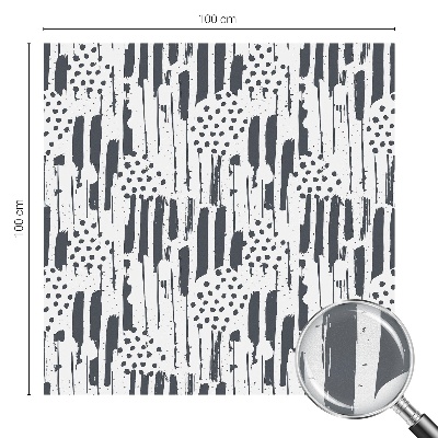 Película decorativa para janela privacidade Listras e bolinhas