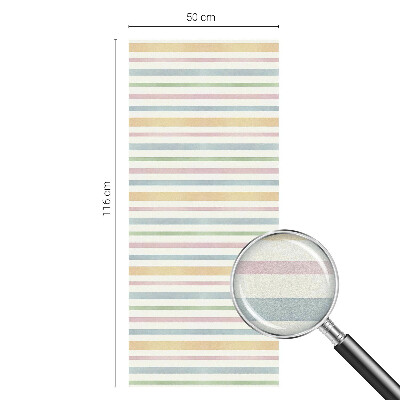 Película de privacidade para janela efeito vitral Listras em tons pastel