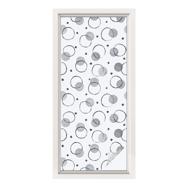 Película de vidro vitral autocolante Rodas cinzentas