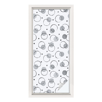 Película de vidro vitral autocolante Rodas cinzentas