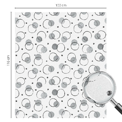 Película de vidro vitral autocolante Rodas cinzentas