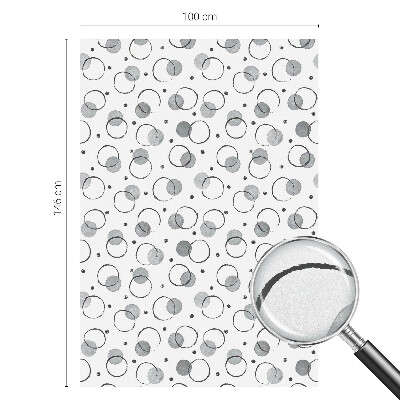 Película de vidro vitral autocolante Rodas cinzentas