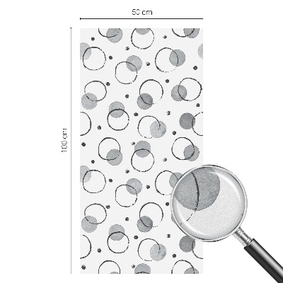 Película de vidro vitral autocolante Rodas cinzentas