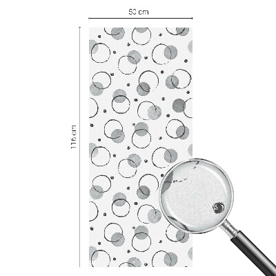 Película de vidro vitral autocolante Rodas cinzentas