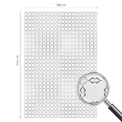 Vinil para vidro privacidade padrão vitral Linhas geométricas