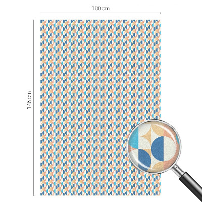 Película decorativa para janela privacidade Simetria geométrica