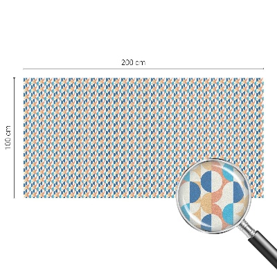 Película decorativa para janela privacidade Simetria geométrica