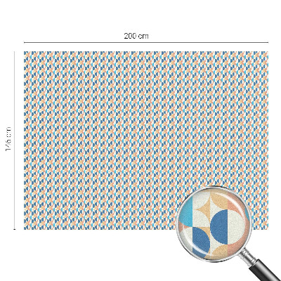 Película decorativa para janela privacidade Simetria geométrica