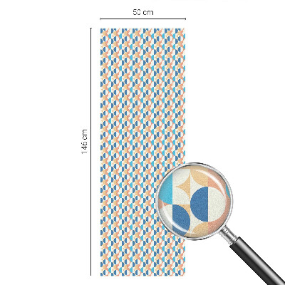 Película decorativa para janela privacidade Simetria geométrica