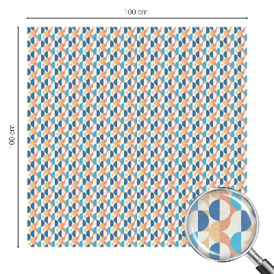 Película decorativa para janela privacidade Simetria geométrica