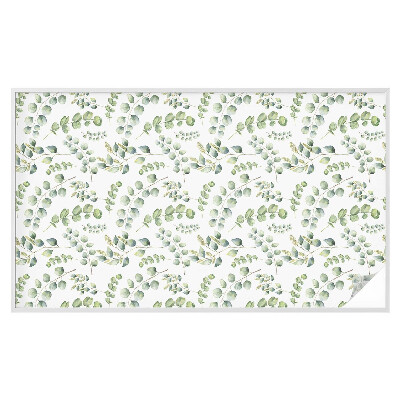 Película de privacidade para janela efeito vitral Folhas botânicas