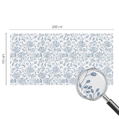 Vinil para vidro privacidade padrão vitral motivo vegetal