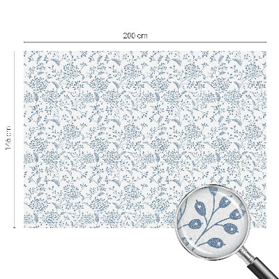 Vinil para vidro privacidade padrão vitral motivo vegetal