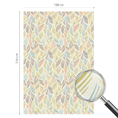 Película de vidro vitral autocolante penas de arco-íris