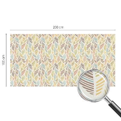 Película de vidro vitral autocolante penas de arco-íris