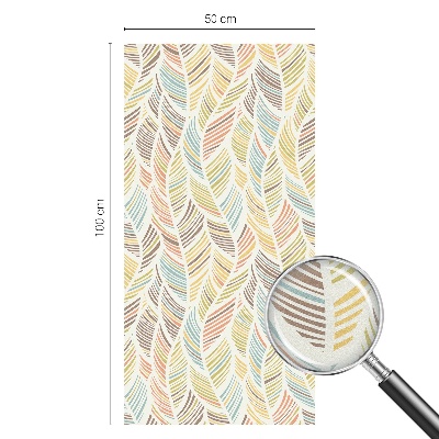 Película de vidro vitral autocolante penas de arco-íris