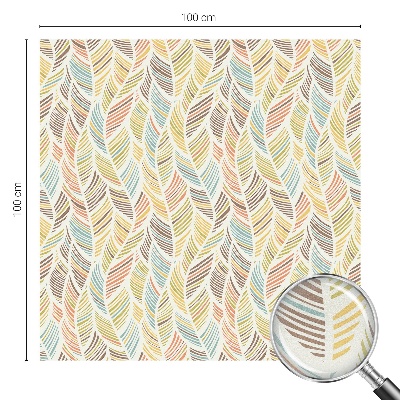 Película de vidro vitral autocolante penas de arco-íris