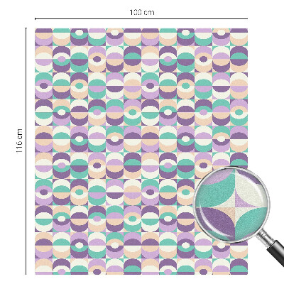 Película de privacidade para janela efeito vitral Padrões coloridos