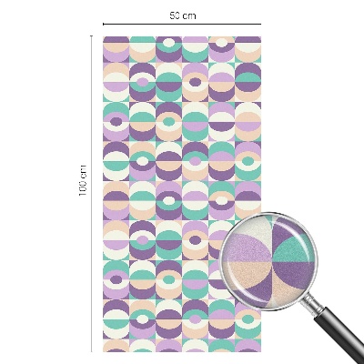 Película de privacidade para janela efeito vitral Padrões coloridos