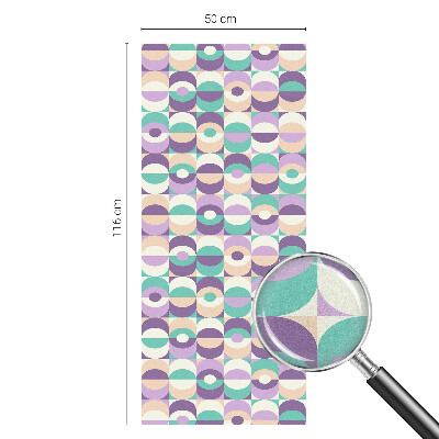 Película de privacidade para janela efeito vitral Padrões coloridos