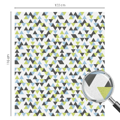 Película vidro janela privacidade Triângulos geométricos