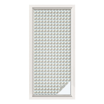 Película decorativa para janela privacidade Triângulos geométricos