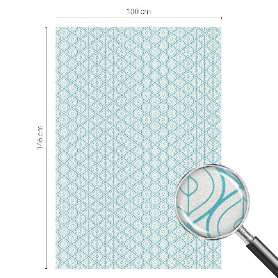 Vinil para vidro privacidade padrão vitral Simetria oval