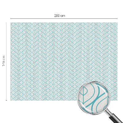 Vinil para vidro privacidade padrão vitral Simetria oval