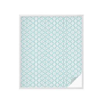 Vinil para vidro privacidade padrão vitral Simetria oval