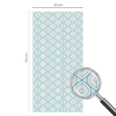 Vinil para vidro privacidade padrão vitral Simetria oval