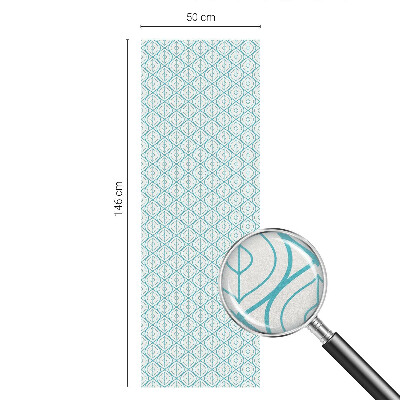 Vinil para vidro privacidade padrão vitral Simetria oval