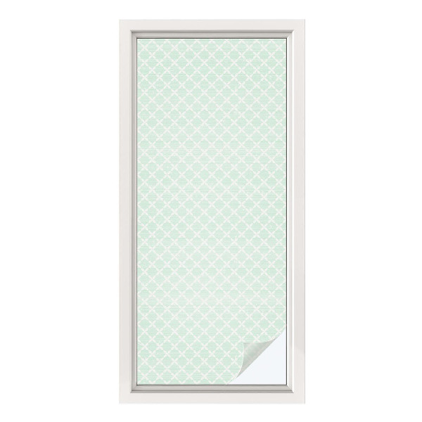 Película de vidro vitral autocolante Simetria pastel