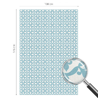 Película de privacidade para janela efeito vitral Enfeites azuis