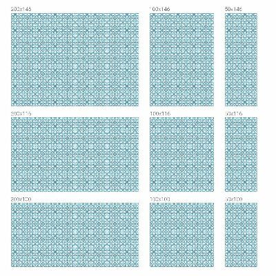 Película de privacidade para janela efeito vitral Enfeites azuis