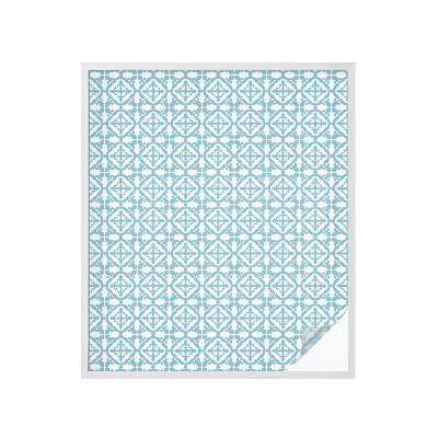 Película de privacidade para janela efeito vitral Enfeites azuis