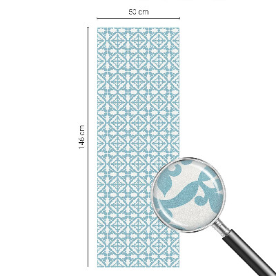 Película de privacidade para janela efeito vitral Enfeites azuis