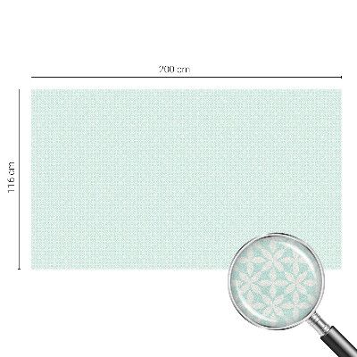 Vinil para vidro privacidade padrão vitral Simetria floral