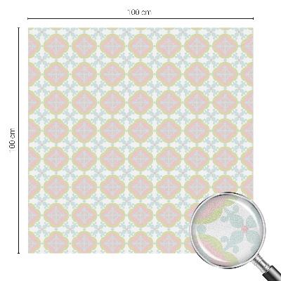 Película vidro janela privacidade Ornamento em tons pastel