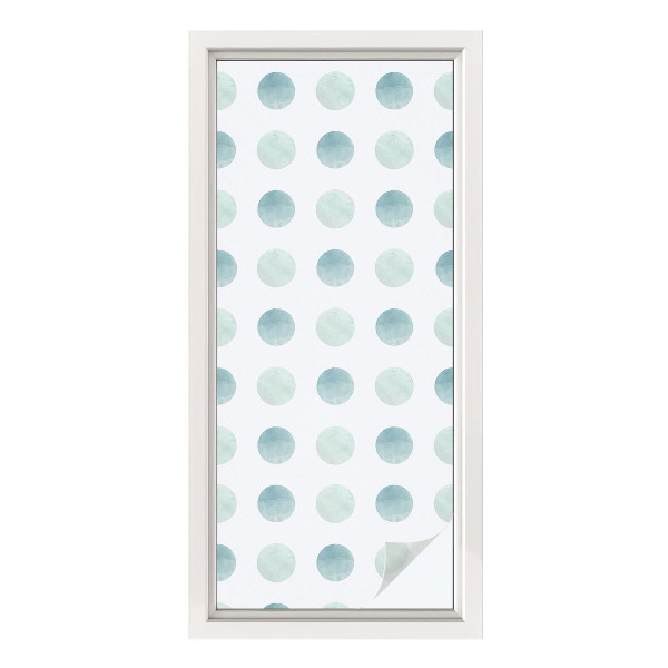 Película de privacidade para janela efeito vitral Círculos delicados