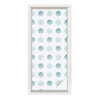 Película de privacidade para janela efeito vitral Círculos delicados